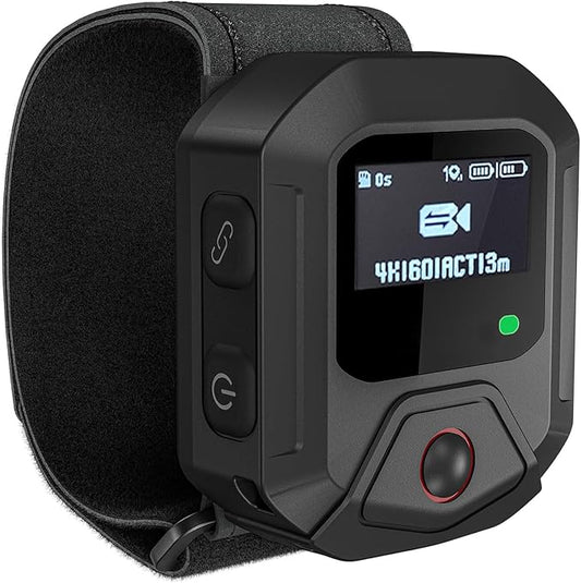 Bluetooth Remote Control for Insta360, GPS Camera Controller Compatible with Insta360 X5/X4/X4 Air/X3/Ace/Ace Pro/Ace Pro 2/Go 3/Go 3S with Wrist Strap Type-C Rechargeable Action Remote