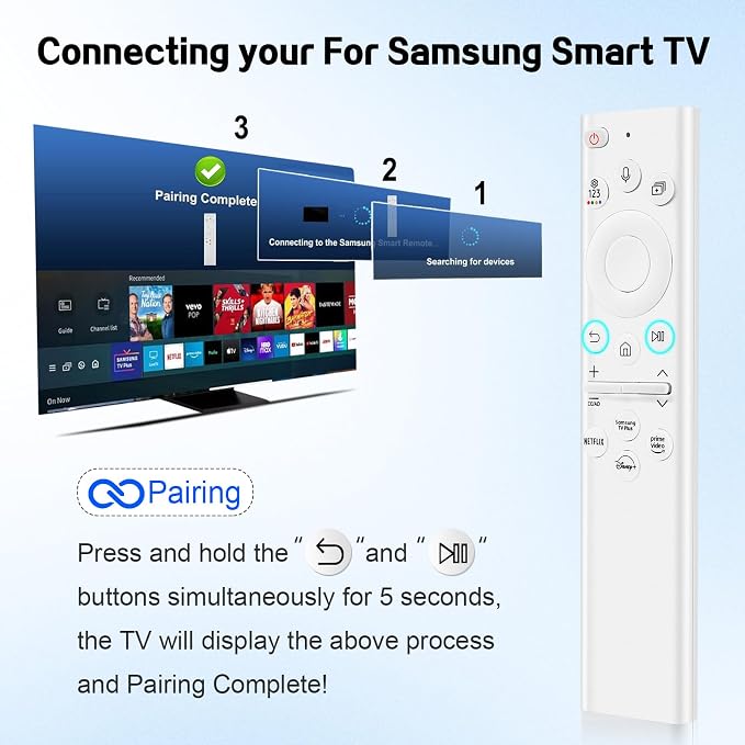BN59-01391A Solar Frame TV Remote Replacement for Samsung Smart TV with Voice Bluetooth Rechargeable Solar Cell, Compatible with Samsung 2020 to 2025 Neo LED 4K Ultra HD TV Samsung Frame Remote
