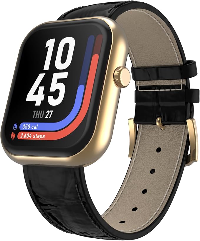 iTouch AIR 5 Smartwatch, 1.85" AMOLED Display, Bluetooth Calling, 100+ Sports Modes, Heart Rate, SpO2, Sleep & Stress Tracking, Water Resistant, 7-Day Battery Life, for Android & iPhone