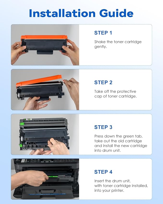 TN830XL 830XL Toner for Brother Printer DCP-L2640DW HL-L2460DW Replacement for Brother TN-830 XL/V/R TN 830 XL TN-830XL Cartridge MFC-L2820DW HL-L2405W HL-L2400D Printer High Yield (TN830XL 4 Pack)