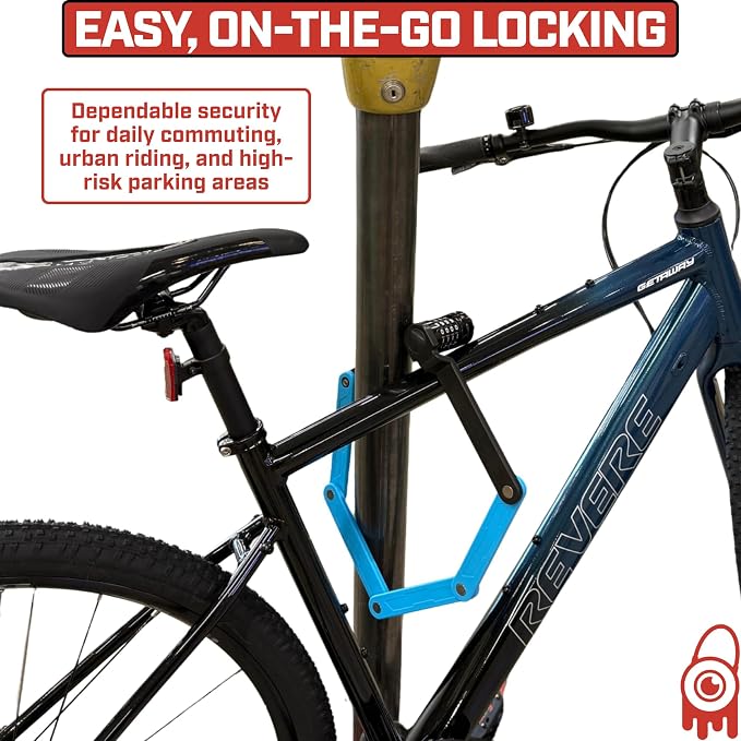 Monster Folding Bike Lock – Heavy-Duty Anti-Theft Hardened Steel, Rust-Proof, Foldable Compact High-Security Lock for Bicycle, Scooter & Motorcycle