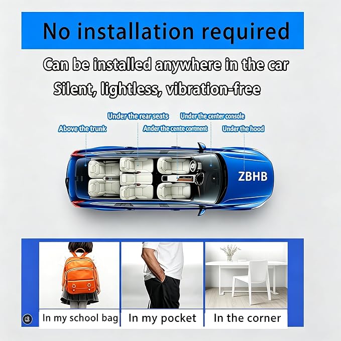 2 Pack GPS Tracker for Vehicles,Car Tracker Device Hidden for Vehicles,Tracker Device for Vehicles,Car GPS Tracker | Magnetic | Android and iOS Compatible | No SIM Card | Waterproof