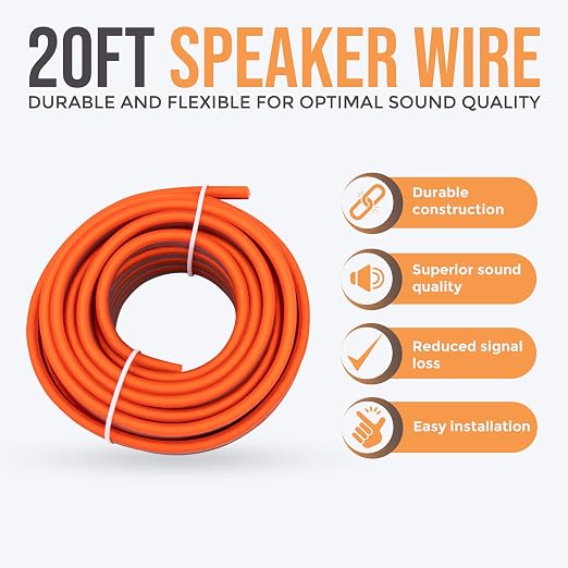Elite Audio 4 Gauge Amplifier Wiring Kit, 2000W CCA Amp Install Kit – EA-PRMK2