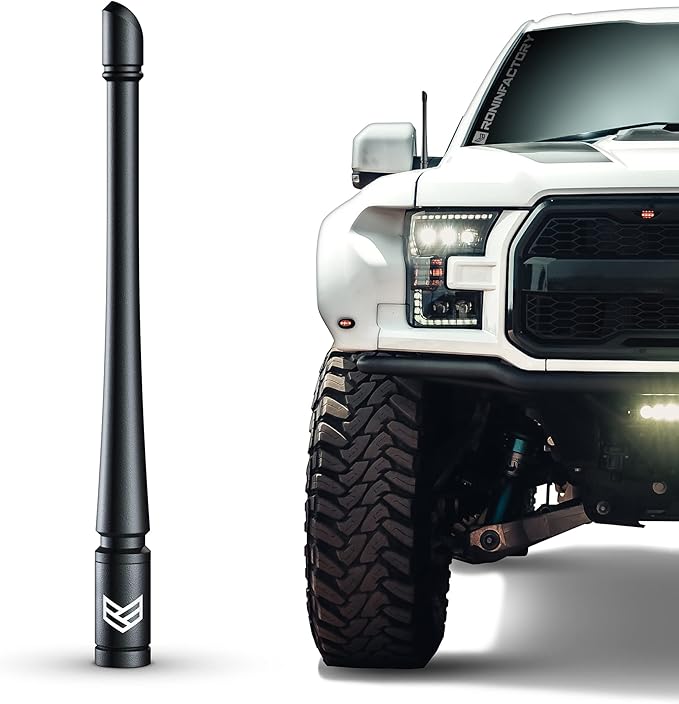 RONIN FACTORY Truck Antenna for Ford F150 Short Antenna Accessories F250 F350 Super Duty Dodge RAM 1500 Raptor Accesorios (Bronco 21-23) Accessories Short Replacement 8 Inch TuffLock