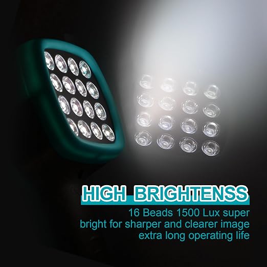 Digital Handheld Stroboscope 60-999,999 FPM/Hz Non Contact Strobe Tachometer, Adjustable Flash Rate LED RPM Meter with 0.001% High Accuracy for Motor, Fan, HVAC, Car, Industrial - RQ-DT100B