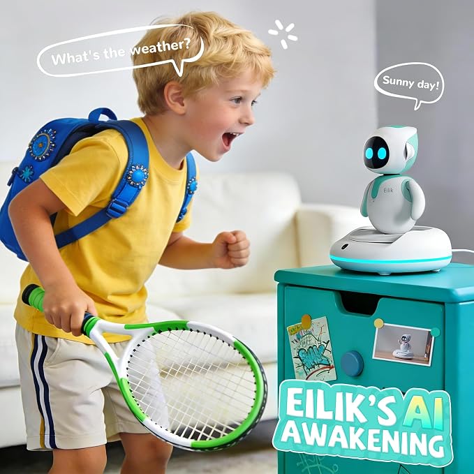 ENERGIZE LAB Eilik AI Station – Upgrade Eilik into a Smarter AI Companion with Voice Chat, Storytelling, Fun Interactive Games, and Fortune-Telling Features for More Lifelike Daily interactions