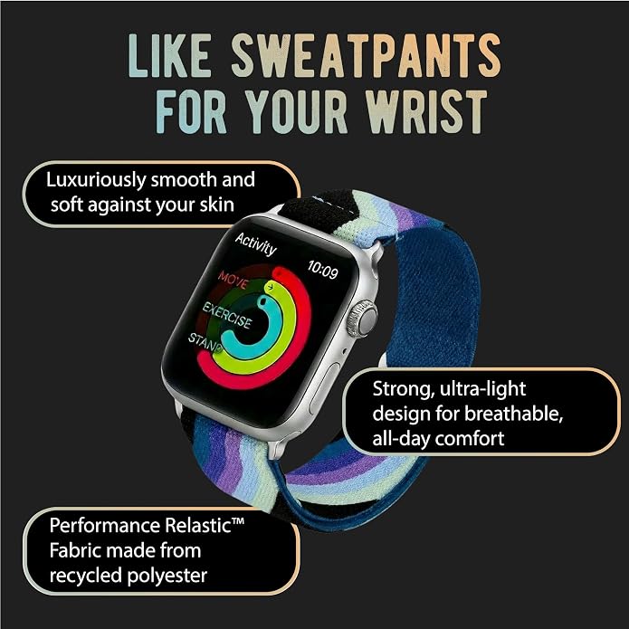 Braxley Bands for Apple Watches - Stretchy and Washable - Adjustable with Apple Watch Bands for Women & Men - Compatible with Apple Watch Series SE Ultra 9 8 7 6 5 4 3 2 1