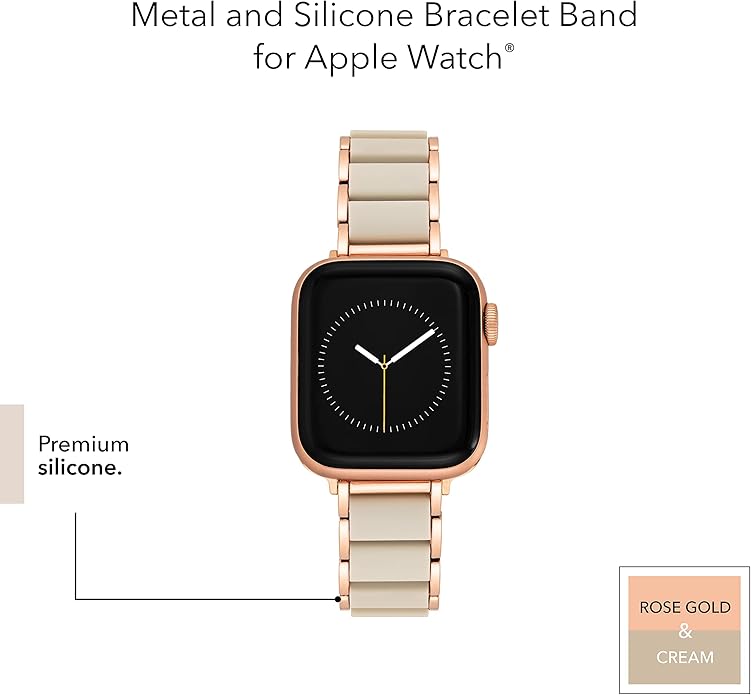 Anne Klein Silicone Adjustable Bracelet for Apple Watch