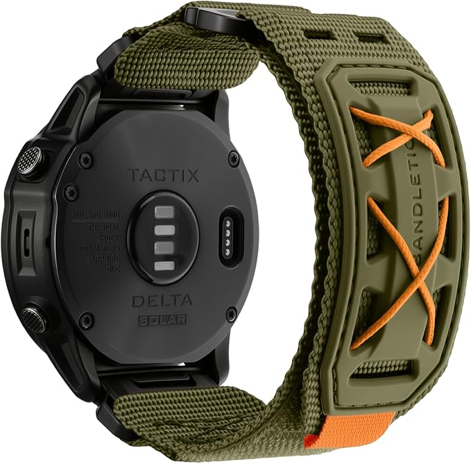 Bandletic Compatible with Garmin Epix Pro 2 Watch Band - 26mm Quick Fit Nylon Strap Replacement for Fenix 8 51mm 7X 6X Pro/5X Plus/3 HR/Instinct 2X Solar 3 50mm/Enduro/Tactix/Quatix 8 51mm 7x 6x 3/D2