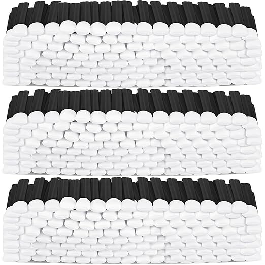 Macarrie 1000 Pack Cleaning Swabs 5.1 Inch, Foam Tips Sponge Sticks for Printer, Electronics, Camera, Optical Lens, Sewing Machine (Black,1000)