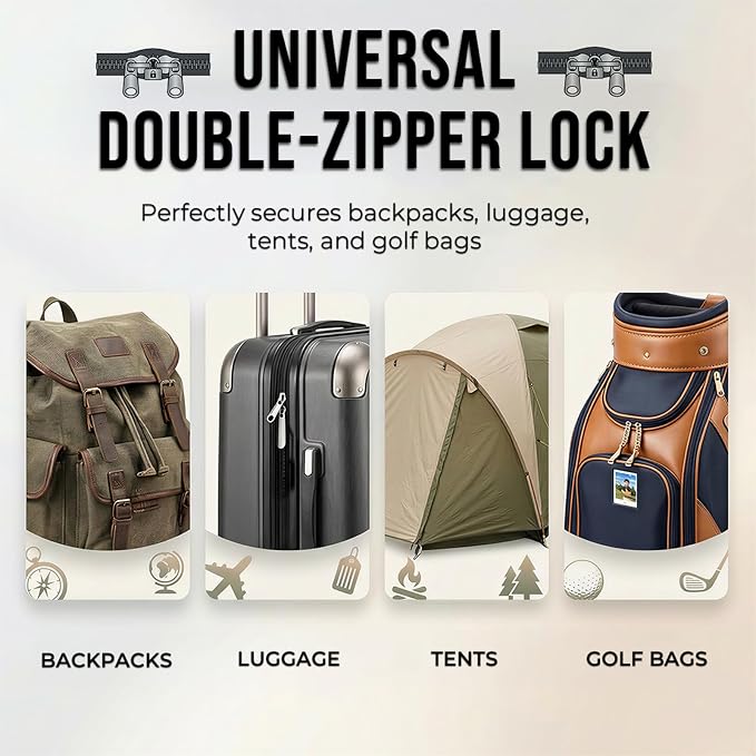 TRAVOCE TSA Approved Luggage Locks - Heavy Duty 3 Digit Combination Cable Lock, Search Alert for Suitcases, Backpacks, Golf Bags, Tents, Violin and Camera Cases, 4 Pack, Black