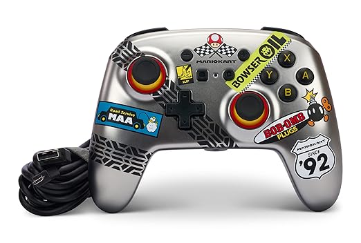 PowerA Enhanced Nintendo Switch and Switch 2 Wired Controller - Mario Kart, Gamepad, game controller, wired controller, officially licensed