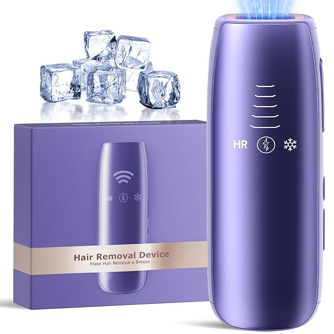 2026 Upgraded Laser Hair Removal with 5℃ Ice Cooling, Painless IPL Laser Hair Removal Device for Women & Men, 999,999 Flashes, 5 Levels, 2 Modes, Permanent At-Home Hair Removal for Face & Body