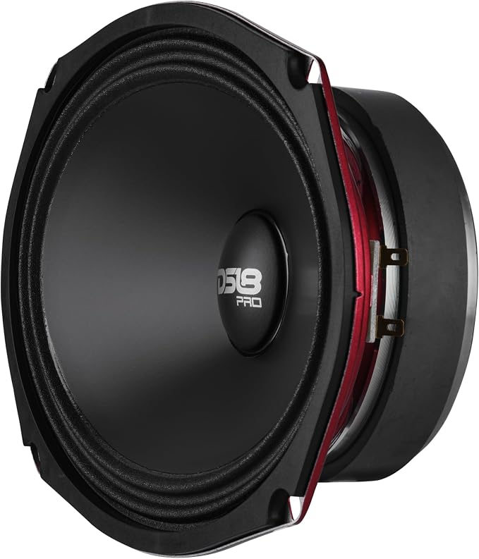 DS18 PRO-SM69.2 6x9 Shallow Water Resistant Cone Mid-Range Loudspeaker 500W Max Power, 250W RMS, 2 Ohms - Perfect for Motorcycle Applications (1 Speaker)
