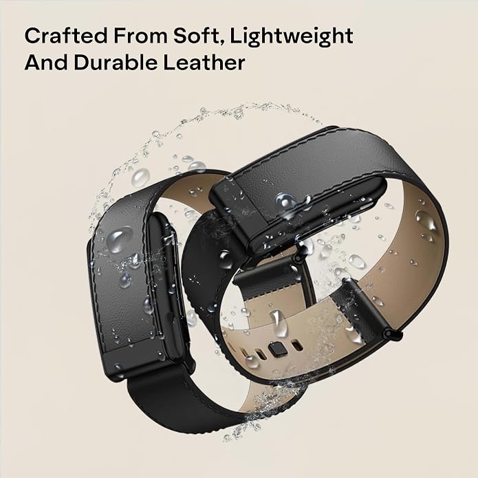 DADO Luxe Tapered Leather Replacement Band Compatible with WHOOP 5.0, One, Peak, and Life Fitness Tracker – Durable & Comfortable | Not for Whoop Gen 4