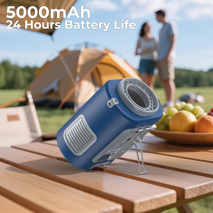 AMACOOL Mini Portable Waist Fan Clip on, Gifts for Father Him Men Dad Husband, 13000RPM Rapid-Cooling Personal Neck Fans, Wearable Shirt Belt Fan for Women Men Outdoor Work Jobsite Travel Camping