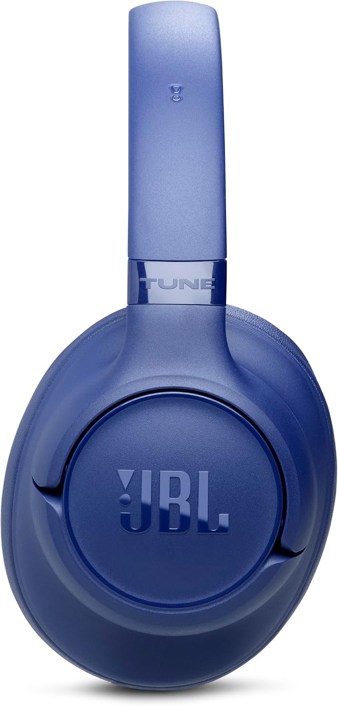 JBL Tune 730BT - Wireless Over-Ear Bluetooth® 6.0 Headphones with Powerful JBL Pure Bass Sound, 2 beamforming mics for Perfect Calls, Up to 76 Hours of Battery Life, & Multi-Point Connection (Blue)