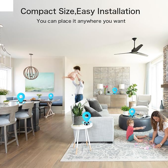 Security Camera Wireless Charging — 1080P HD Surveillance, 250° Wide-Angle Lens, Motion Detection Support; Ideal for Home Security and Baby/Pet Monitoring (Supports Dual-Band 2.4/5GHz)
