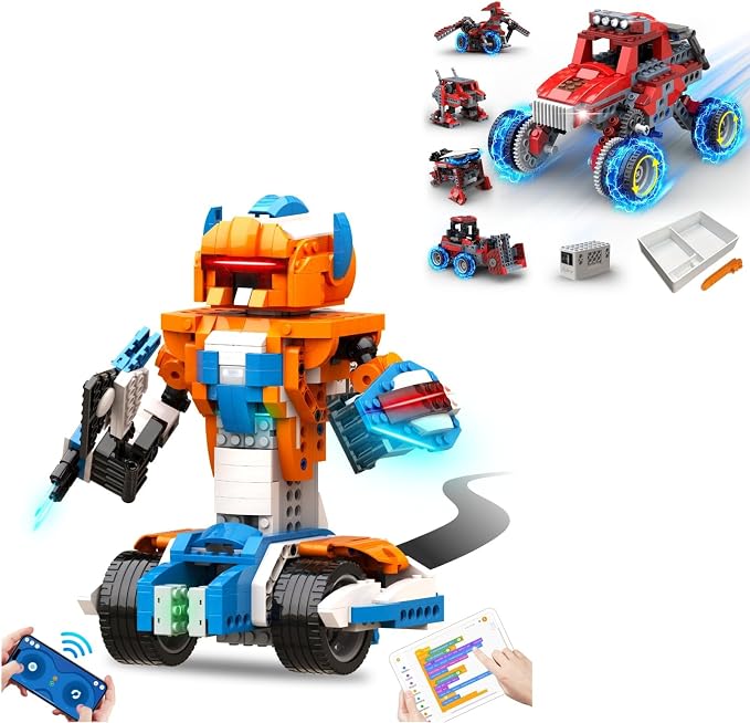 Apitor Robot X 12 in 1 Programmable APP RC Robot and Robot B 8 in 1 Electronic STEM Kits