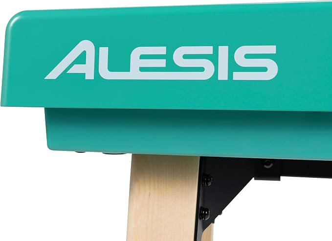 Alesis Recital Home Digital Piano with 88 Hammer Action Weighted Keys, Stand, Pedals and Lessons, Turquoise