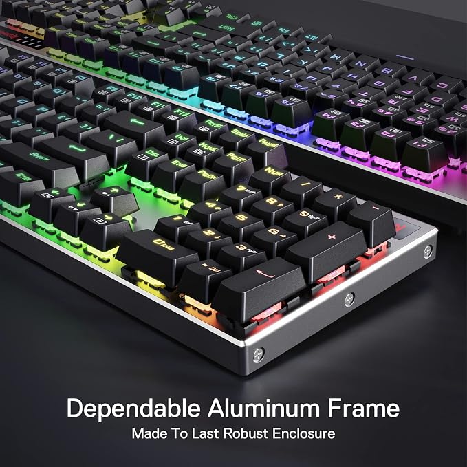 Redragon K556 PRO Upgraded Wireless RGB Gaming Keyboard, BT/2.4Ghz Tri-Mode Aluminum Mechanical Keyboard w/No-Lag Connection, Hot-Swap Linear Quiet Red Switch