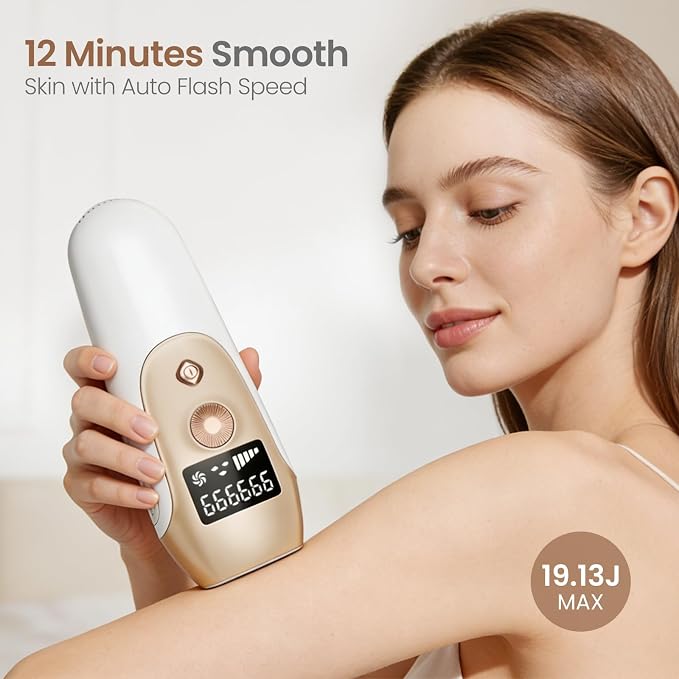 IPL Laser Hair Removal: IPL Laser Hair Removal for Women, Long-Lasting Results,999,999 Flashes Hair Removal at Home, Model S3