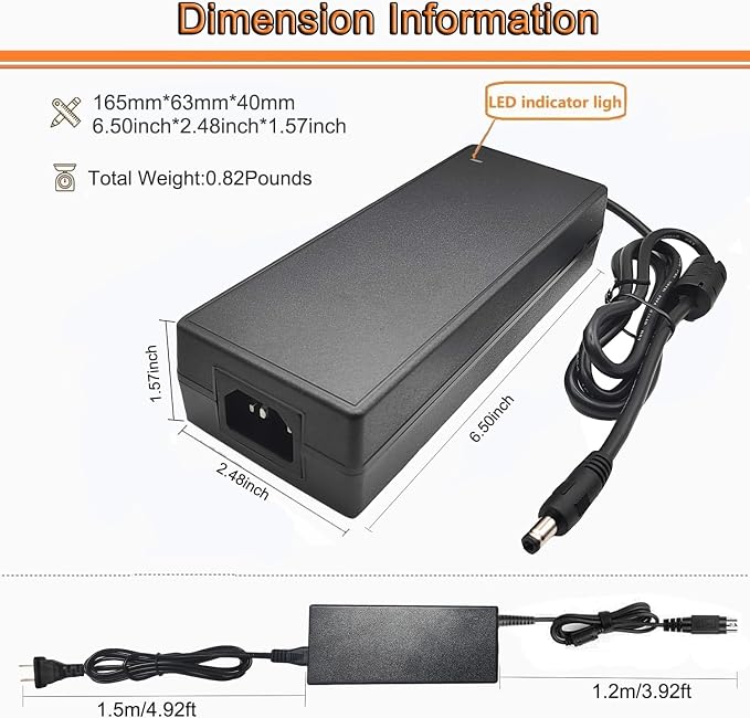 36V Charger Compatible with NordicTrack Commercial S22i S27i S10i S15i Elliptical Studio Cycle NTEX02117 NTEX02117NB NTEX02121 NTEX02422 22" Fitness Bike IN3603500 418190 Charger Power Cord