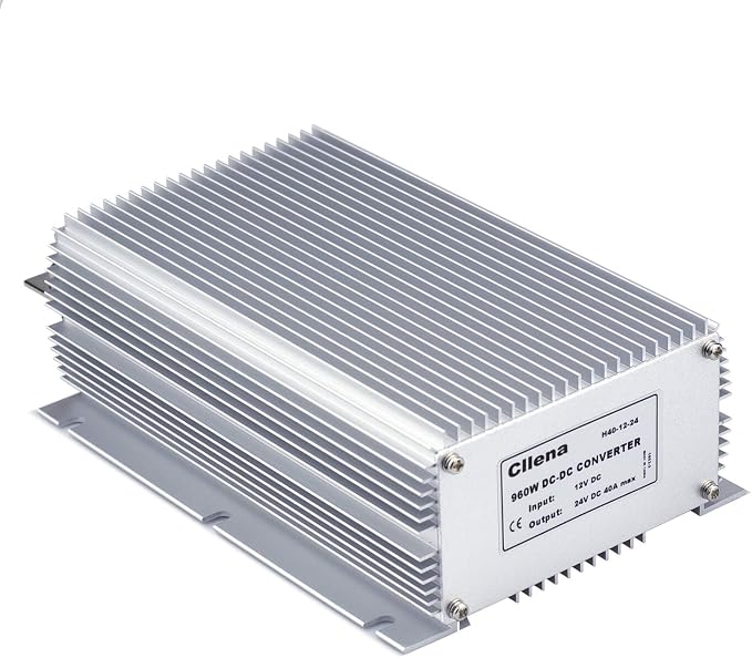 Waterproof DC/DC 12V to 24V Boost Converter 40A 960W Step Up Voltage Regulator Module Car Power Supply Voltage Transformer (Input 10V-16V)