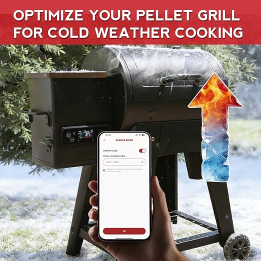 Rectangular WiFi PID Grill Controller Replacement for Pit Boss 440-1600 Navigator, Sportsman, Onyx, Pro Series, Mahogany, Competitiion, Legacy – App Wireless Control Board, 1°F Precision