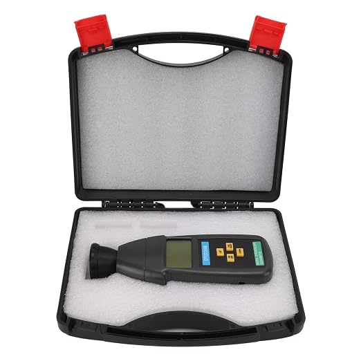 FILFEEL DT2239B LCD Digital Stroboscope Handheld Flash Tachometer Non Stroboscope 60-19,999RPM