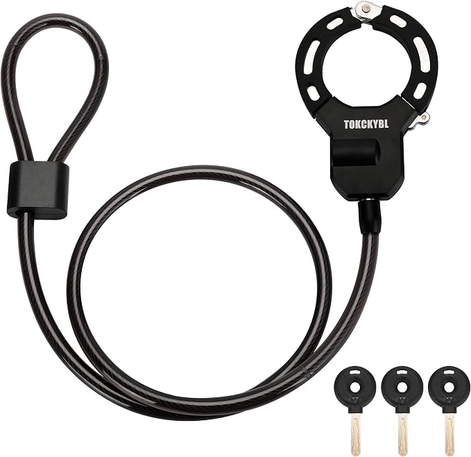 Heavy Duty Scooter Lock - 8mm Anti-Theft Chain Lock with 3 Keys, 94cm Weatherproof Security Lock for Electric Scooters, Bikes, Motorcycles