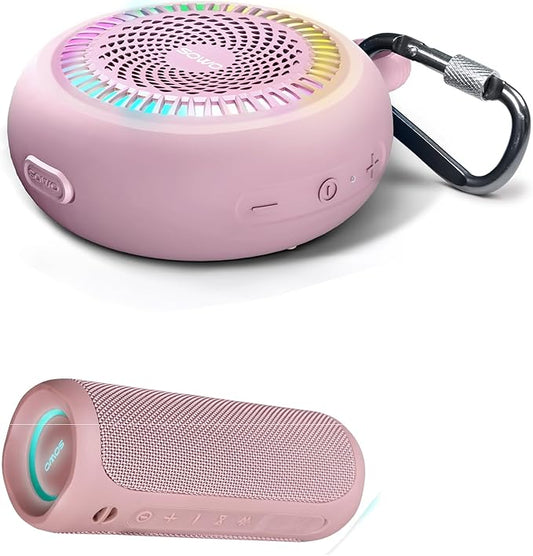 Outdoor Portable Bluetooth Speaker, Wireless IPX7 Waterproof Speaker, 25W Loud Sound, Bassboom Technology, TWS Pairing, 16H Playtime, Speaker with Lights