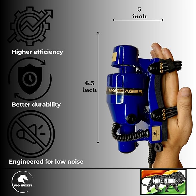 Powerful Double Speed Floating Action for Full Body Massager Corded Electric Powered, Barber Massager Blue
