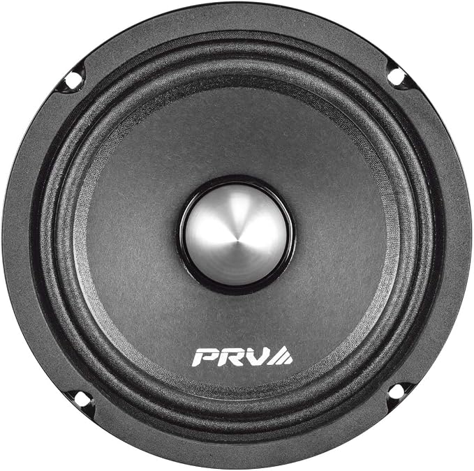 PRV AUDIO 2X 6MR250B-4 Slim Midrange 6.5" Shallow Bullet Speakers 250 Watts 4 Ohm, Slim Mount Car Audio Bullet Loudspeaker Compact for Doors with 1 Exclusive Lanyard (2 Speakers)