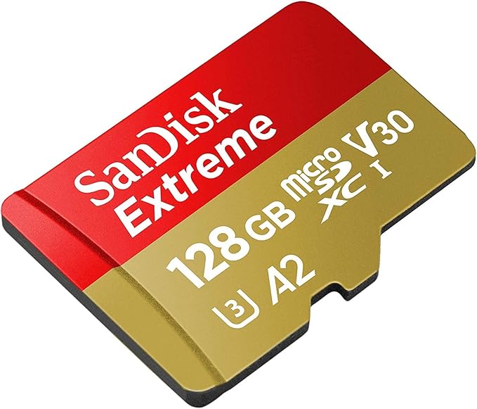 SanDisk 128GB MicroSD Extreme Memory Card (5 Pack) Memory Card for DJI FPV Drone (SDSQXAA-128G-GN6MN) Class 10 4K V30 UHS-I U3 A2 SDXC Bundle with (1) Everything But Stromboli Micro Card Reader