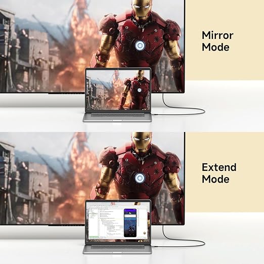 USB C to HDMI Cable 13ft, [4K, High-Speed], USB Type C to HDMI Cord [Thunderbolt 3/4 Compatible] for iPhone 17 16 15 Pro Max Plus Air, MacBook iPad Pro/Air,Samsung S26 S25 S24 S23 S22 Surface Switch