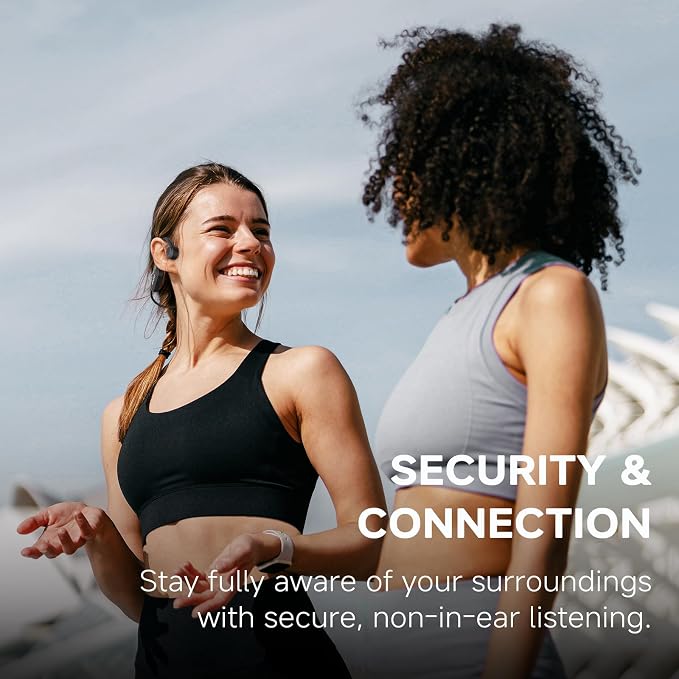 Yorlu Bone Conduction Headphones, 2026 Upgrade Open Ear Bluetooth 5.4 Headphones with Mic, 10Hrs Playtime Bone Conduction Earbuds, IP56 Waterproof Earphones for Workout, Hiking
