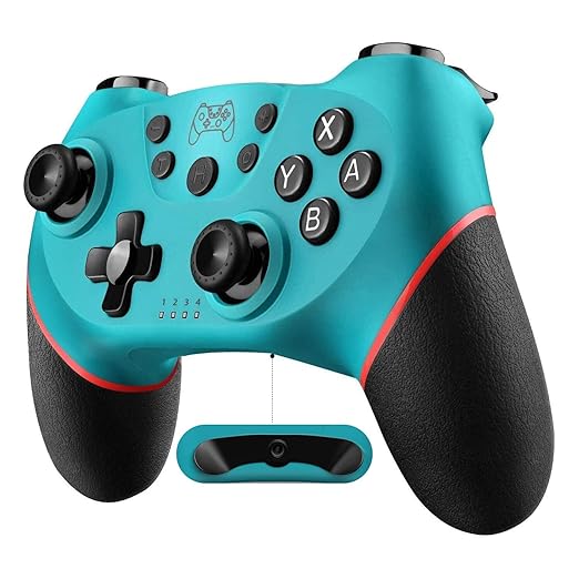 Diswoe Controller for Switch, Wireless Pro Controller for Switch 2/Switch/Switch Lite/Switch OLED, Remote Gamepad with Joystick, Adjustable Turbo Vibration with Programmable Function