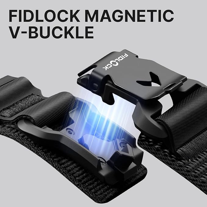 Bandletic Compatible with Apple Watch Ultra Band Men, Wide Sport Elastic Strap with Magnetic Fidlock V-Buckle for iWatch 49mm(Ultra 3/2/1),46mm(11/10),45mm(9/8/7),44mm(SE3/SE2/SE/6/5/4),42mm(3/2/1)
