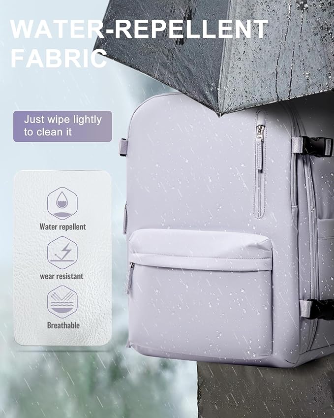 WONHOX Large Travel Backpack Carry on Flight Approved Laptop Work Business Backpack for Women Men Mochila de Viaje