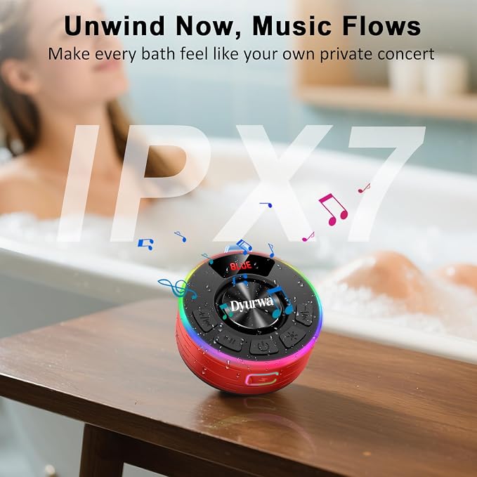 Shower Bluetooth Speaker, Portable Shower Speaker