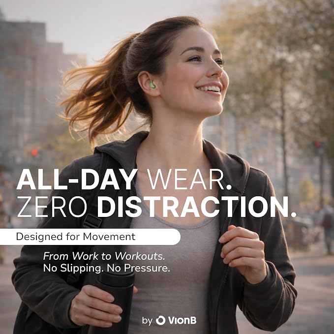 VionB Air Invisible Earbuds Wireless Bluetooth 5.4 for Small Ears, Mini Tiny Ear Buds, IPX5 Waterproof, Sound Isolating Fit, ENC Mic for Clear Calls, Discreet in-Ear Headphones (Sage Green)