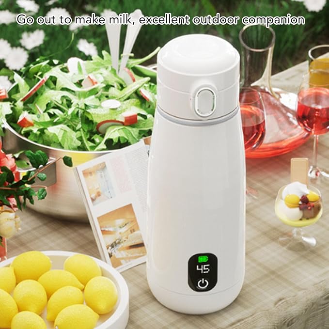 fosa Travel Electric Kettle, 350ml Portable USB Cordless Water Boiler with Thermal Insulation Constant Temperature Function, for Camping Hiking Office Home Use