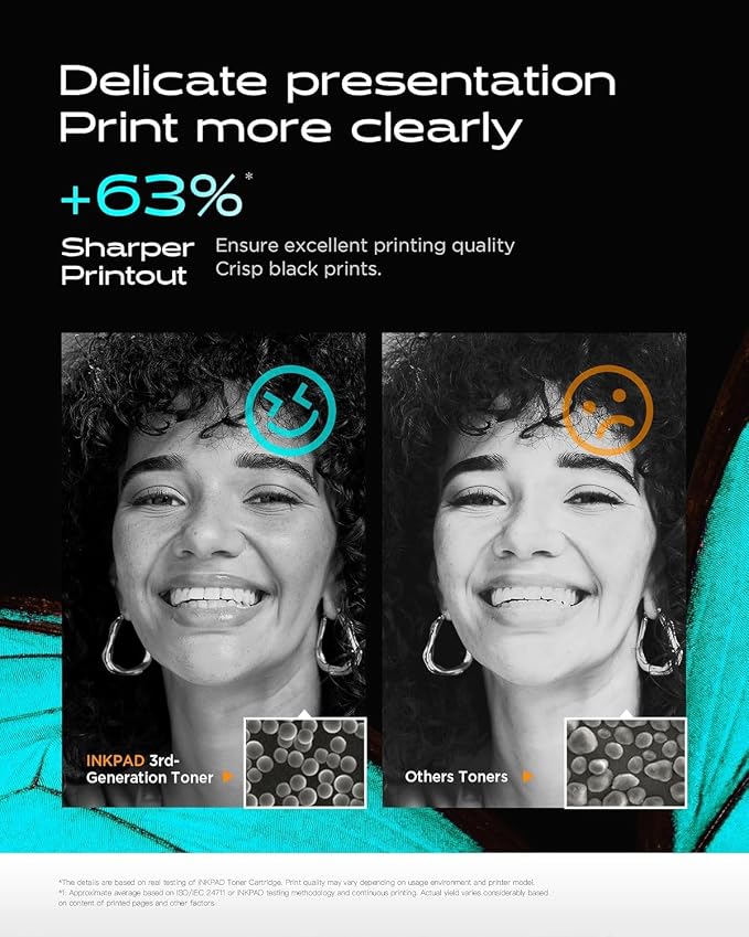 iNKPAD Compatible TN830XL TN830 Toner Cartridge for HL-L2460DW DCP-L2640DW Replacement for Brother TN 830 XL/V/R Toner with MFC-L2820DW HL-L2400D HL-L2405W HL-L2460DWXL Printers (4Pack, Black)