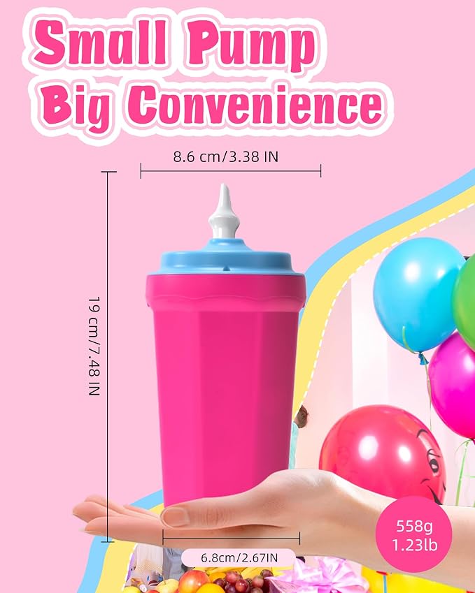 Portable Balloon Pump Electric, Rechargeable Cordless Balloon Pump Inflator for All Balloons, Latex 260q Foil Mylar Balloon Inflation, Quick-Fill Inflator& Deflator for Inflatables