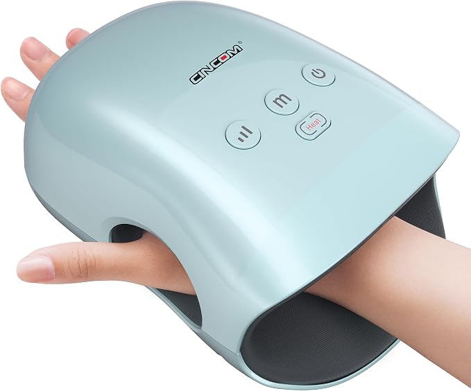CINCOM Hand Massager - Cordless Hand Massager with Heat and Compression for Arthritis and Carpal Tunnel