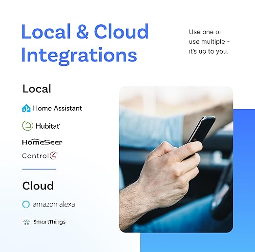 Konnected Smart Garage Door Opener White - Retrofits Garage Door Openers - Control with Alexa, SmartThings, Home Assistant, Hubitat, Control4, HomeSeer - Make Your Garage Door Opener Smart