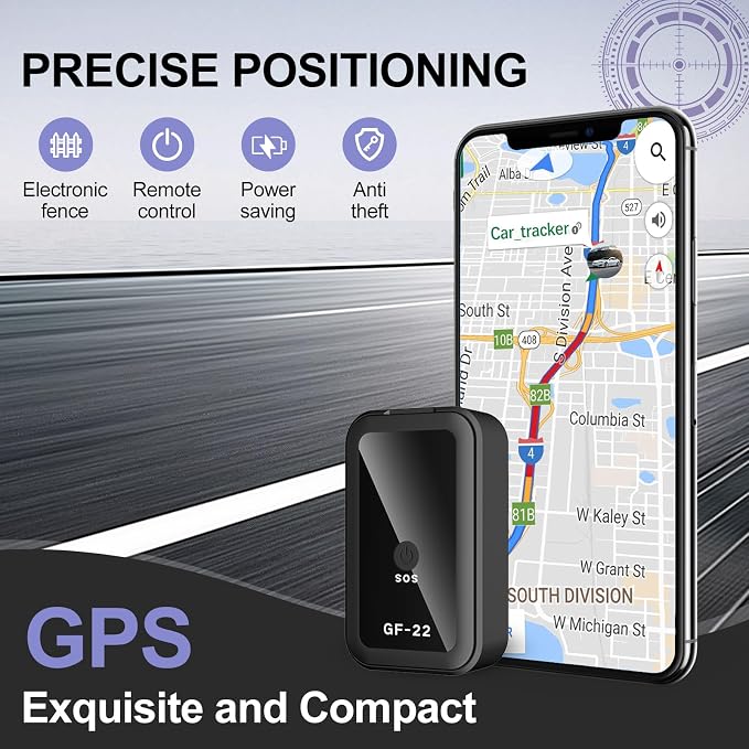 Mini GPS Tracker for Vehicles - Portable Real Time Magnetic GPS Tracking Device for Car, Full Global Coverage Location Tracker for Kids,Trucks/Person,No Subscription Required/No Monthly Fee (Mini)