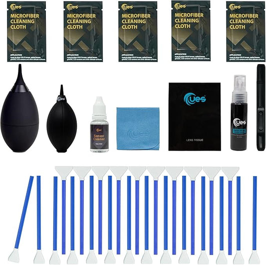 UES Camera Cleaning Kit for Both APS-C and Full-Frame Digital Cameras Compatible with Sony, Canon, Nikon, Fujifilm Camera Clean