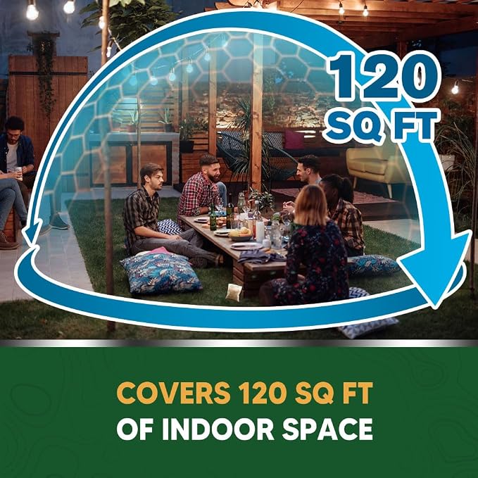 Mosquito Repellent Outdoor Patio, Mosquito Repellent Indoor, Keep Mosquitoes Away, Mosquitoes Repellent for Room, Safe for Kids & Pets, 3 Months Protection, Covers 120 Sq Ft, 12 Packs